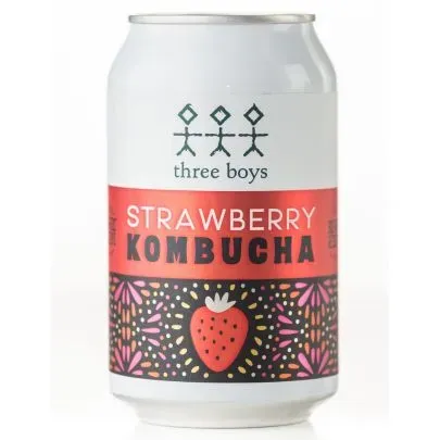 Strawberry Kombucha by Three Boy's Brewing photo